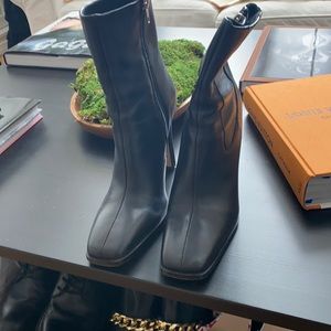 ASOS square toe boots worn twice.